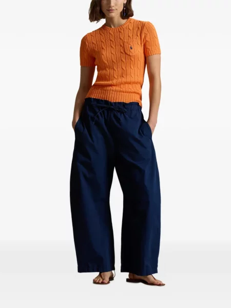 Μικρός κάλτσες Polo Ralph Lauren με κέντημα από ζέρσεϋ μπλε