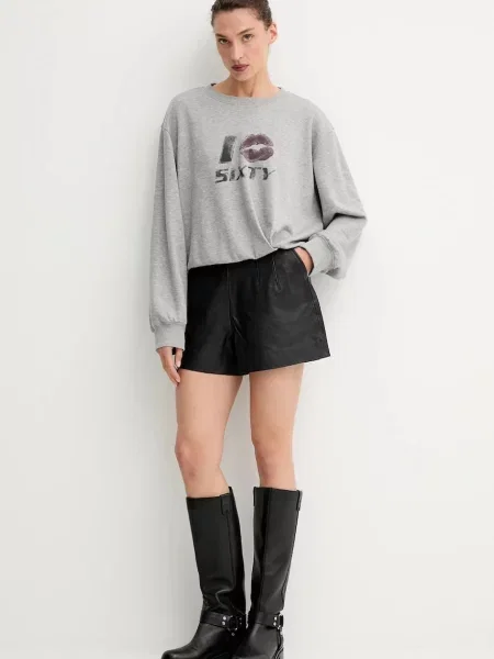 Кофта з вовною Miss Sixty з принтом сірий