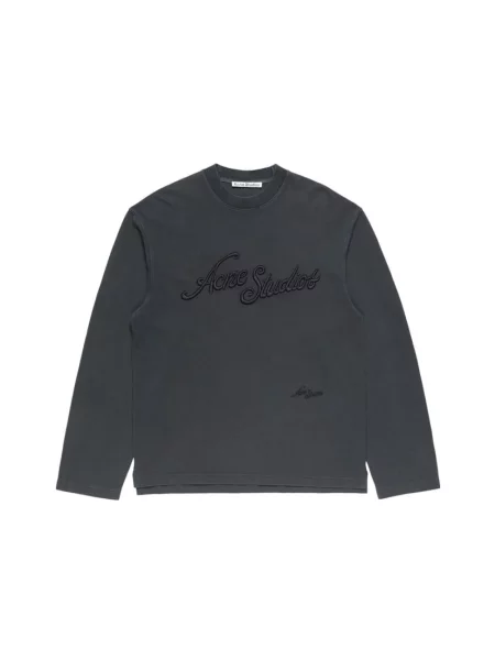 Top Acne Studios z logo czarny