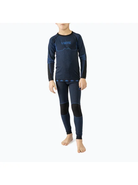 Set lenjerie termică pentru copii Viking Riko bleumarin