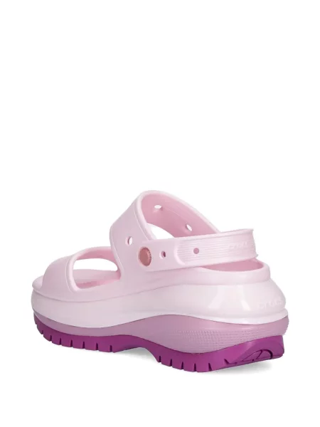 Sandale Crocs cu platformă cu bretele roz