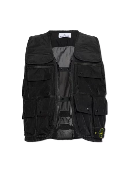 Kamizelka Stone Island z kamieniami czarna