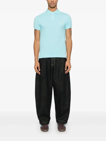 Polo Polo Ralph Lauren cu dungi cu broderie albastru
