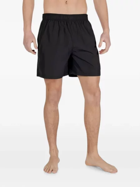 Slip de baie Armani Exchange cu autograf negru