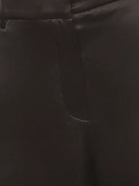 Pantaloni Magda Butrym din satin negru
