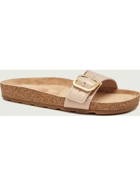 Tommy Hilfiger De piele șlapi bej