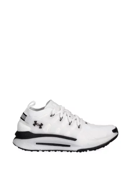 Sneakerși Under Armour cu șireturi din dantelă cu autograf alb