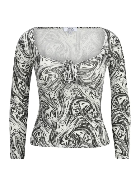 Dorothy Perkins Petite Póló fekete / fehér