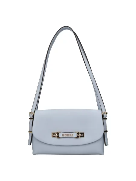Guess Torebki Kobieta ONE SIZE Skóra Lefia Flap-Front Shoulder Bag niebieski