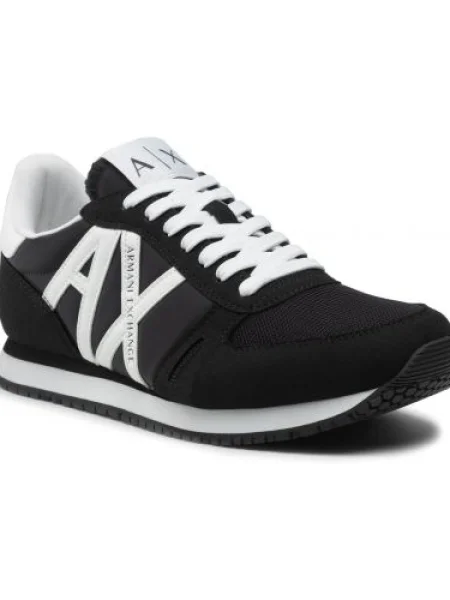 Sportcipő Armani Exchange Black/White fekete