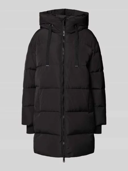 Płaszcz puchowy zapinany na błyskawiczny dwustronny Mos Mosh czarny