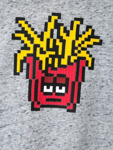 Bluza z kapturem dziecięca Mostly Heard Rarely Seen 8-bit szara