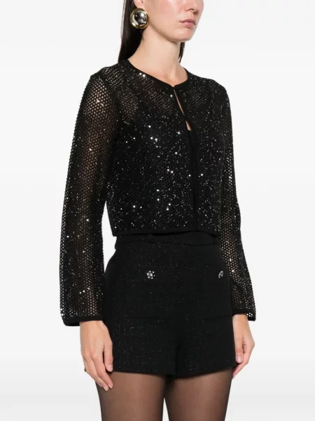 Cardigan Maje cu paiete negru