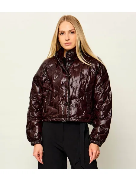 Pinko Geacă Diantha | Cropped Fit maro