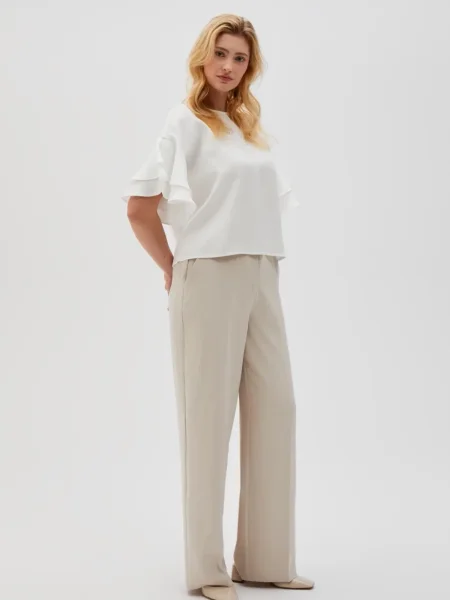 Pantaloni Marisse alb