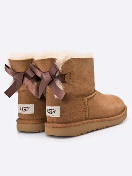 UGG Детски боти Mini Bailey Bow II бежово