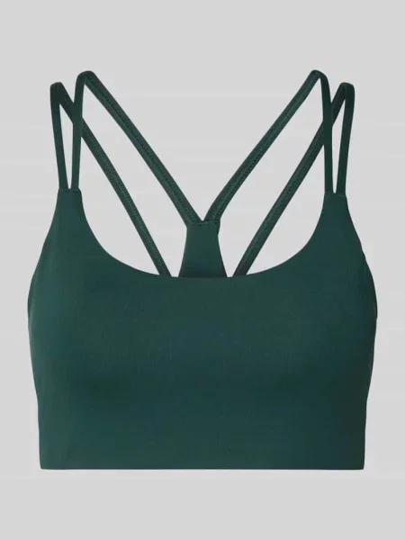 Biustonosz sportowy w kroju slim fit z nadrukiem logo model Principal' Fabletics