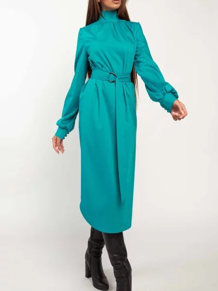 Сукня міді RiMari бавовна/поліестер блакитний