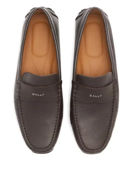 Pantofi loafer Bally din piele maro
