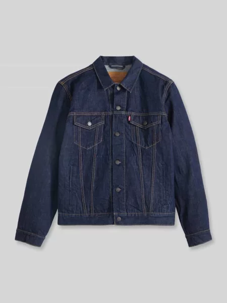 Kurtka jeansowa z na piersi model ‘THE TRUCKER JACKET’ Levi's niebieska