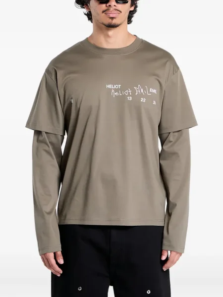 Tricou Heliot Emil cu imagine maro