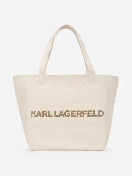 Чанта с две лица Karl Lagerfeld бежово