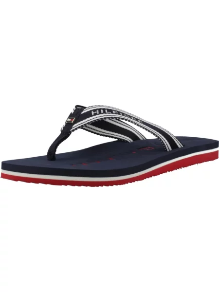 Klapki Tommy Hilfiger niebieskie