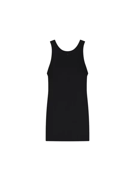 Lniany top Toteme czarny
