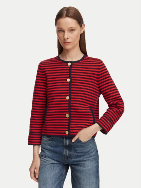 TOMMY HILFIGER Kardigan noćno plava crvena