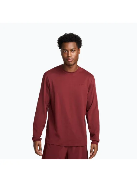 Tricou cu mâneci lungi pentru bărbați Nike Primary Dri-Fit Versatile dark team red/dark team red roșu