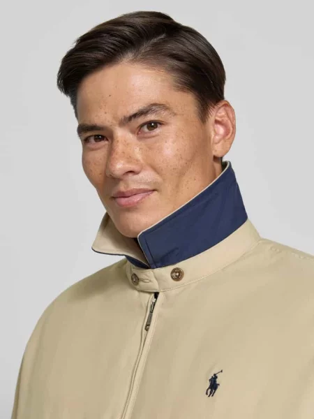 Bomberka o kroju regular fit z wykładanym kołnierzem Polo Ralph Lauren beżowy