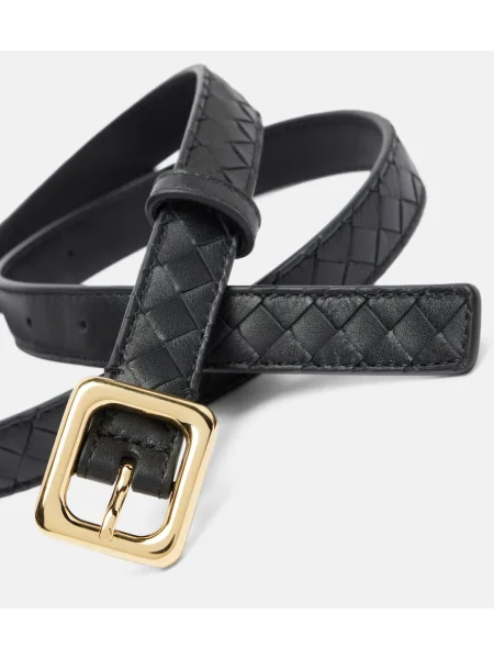 Curea Bottega Veneta din piele negru