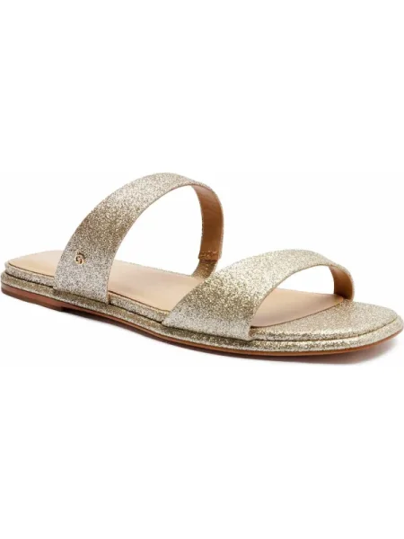 Michael Kors De piele șlapi JAIDA auriu