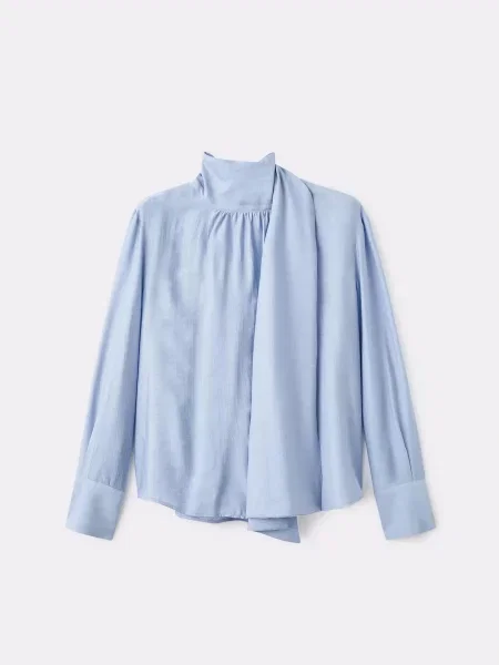 Блуза MANGO синій