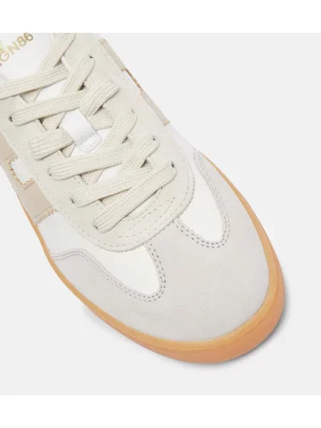Sneakerși Hogan din piele de căprioară bej