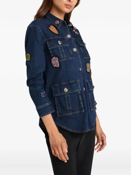 Geacă Cinq A Sept cu model floral albastru