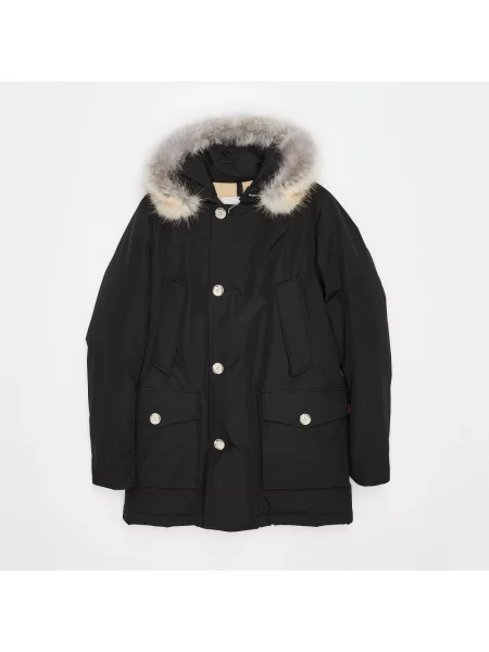 Długa parka Woolrich czarna