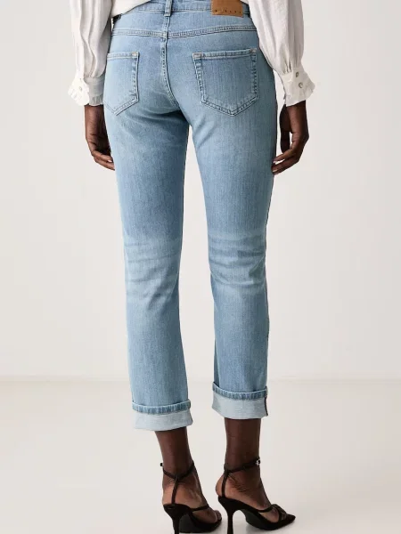Sisley jeansy regular niebieskie