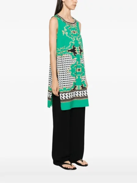 Top Twinset cu imagine verde