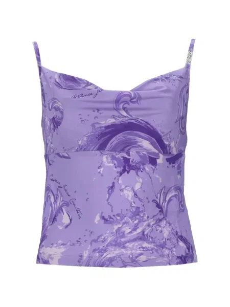 Top Versace Jeans Couture violet