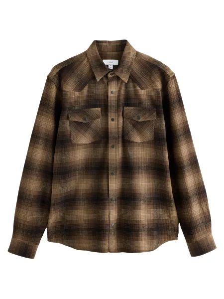 Next Košile hnědá černá