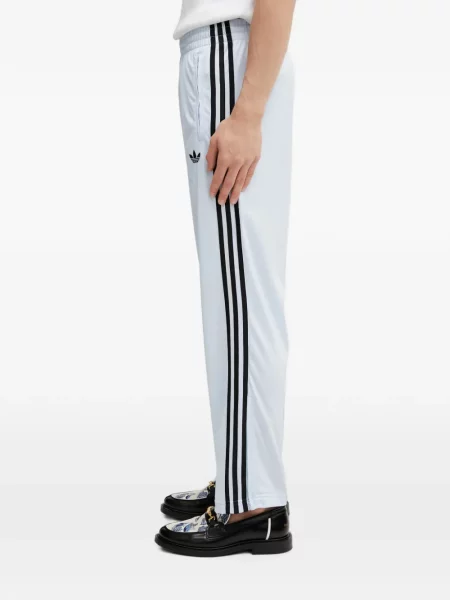 Pantaloni Adidas cu dungi alergare negru