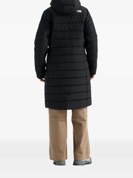 Geacă cu puf The North Face cu glugă negru