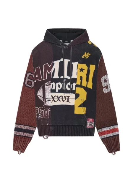 Majica s kapuljačom Amiri crna