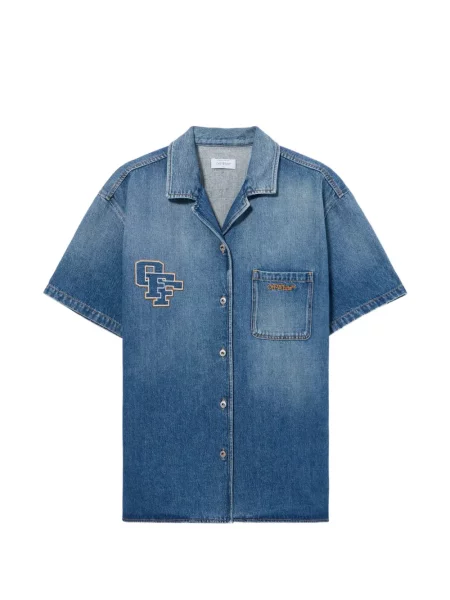 Sukienka jeansowa Off-white garniturowa biała