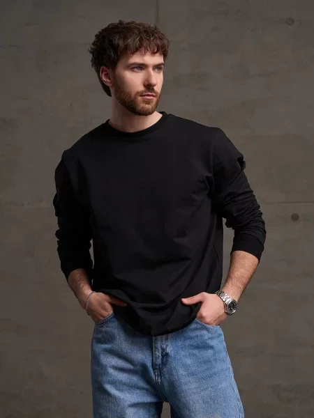 Світшот ISSA Plus чорний