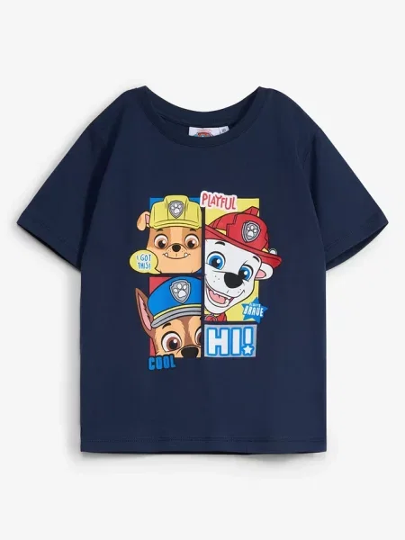T-shirt z czystej bawełny z motywem Paw Petrol niebieska