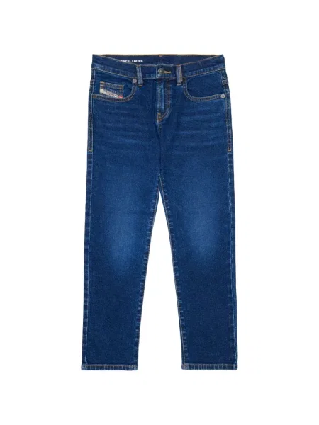 Jeansy straight leg dziecięce Diesel niebieskie