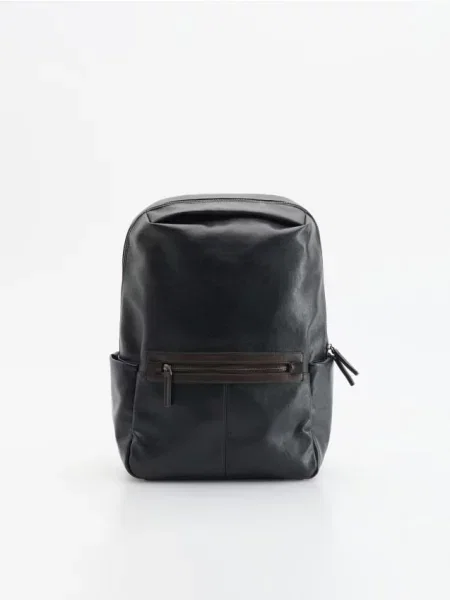 Reserved Rucsac din piele ecologică negru