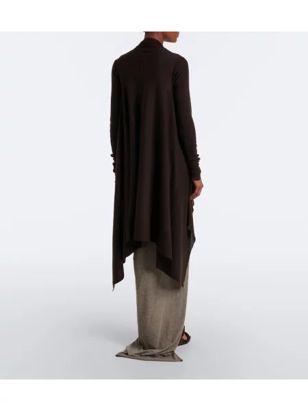 Cardigan Rick Owens de lână maro